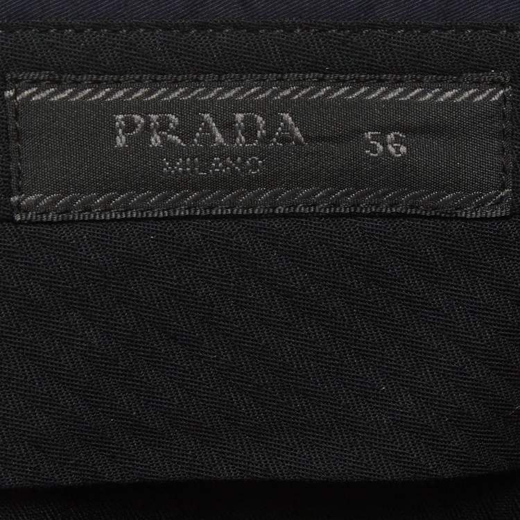 Pre Owned Prada Navy Blue Cotton Chino Shorts XXXL