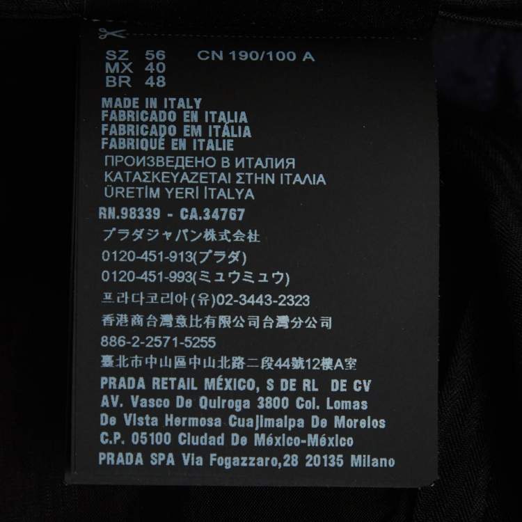 Pre Owned Prada Navy Blue Cotton Chino Shorts XXXL