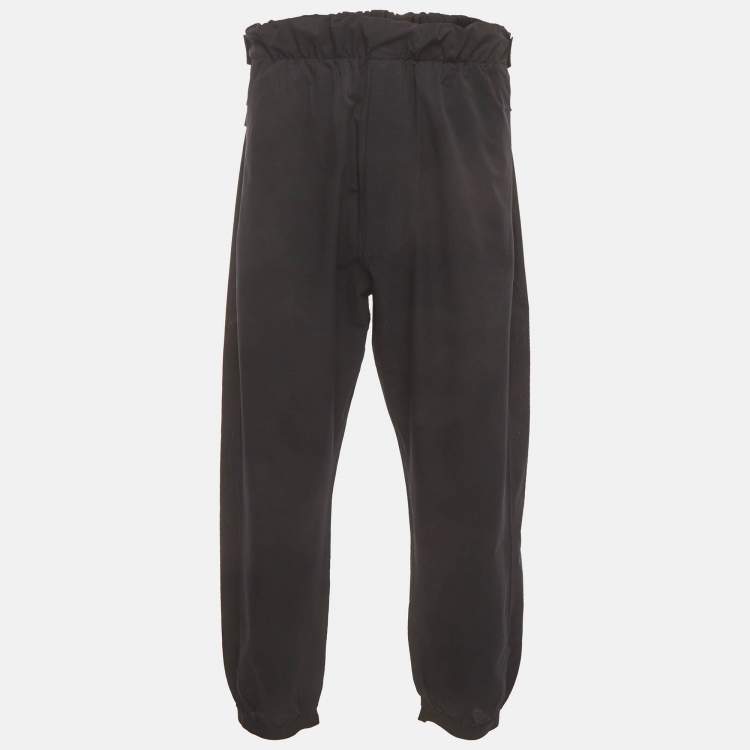 Prada Black Syntenic Elasticated Waist Jogger Pants XXXL
