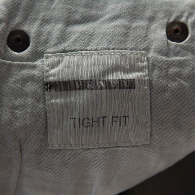 Pre Owned Prada Indigo Stretch Denim Straight Leg Jeans L