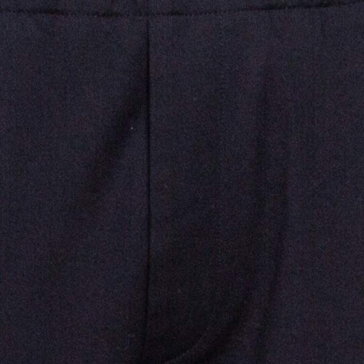 مملوكة مسبقًا Prada Black Jersey Patch Detail Track Pants S