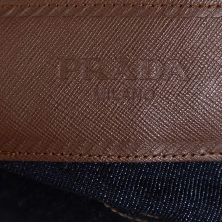 Pre Owned Prada Navy Blue Denim Tight Fit Jeans L