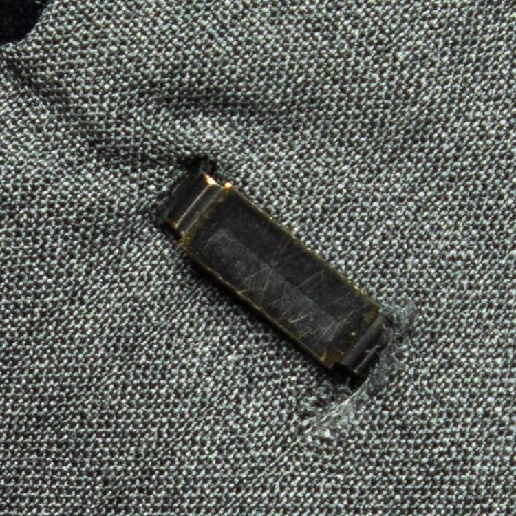 Pre Owned Prada Grey Wool Regular Fit Pants M