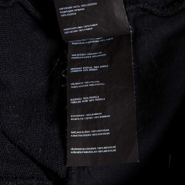 Pre Owned Prada Black Cotton Knit Shorts L