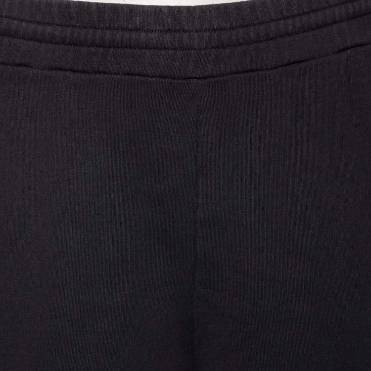 Pre Owned Prada Black Cotton Knit Shorts L