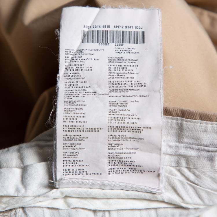 Pre Owned Prada Beige Cotton Chino Pants XS