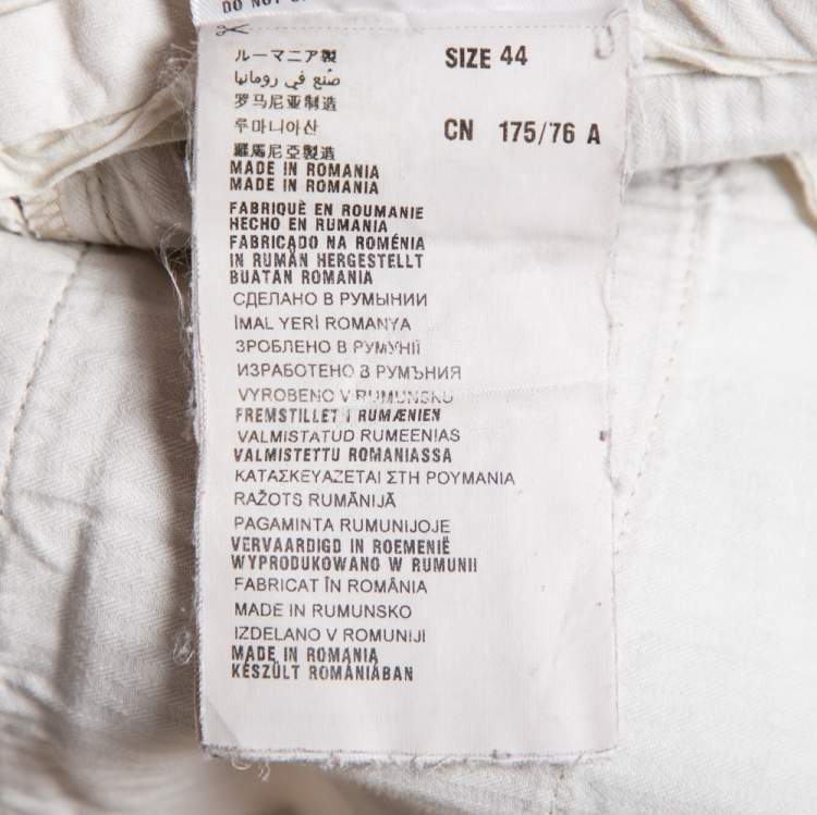 Pre Owned Prada Beige Cotton Chino Pants XS