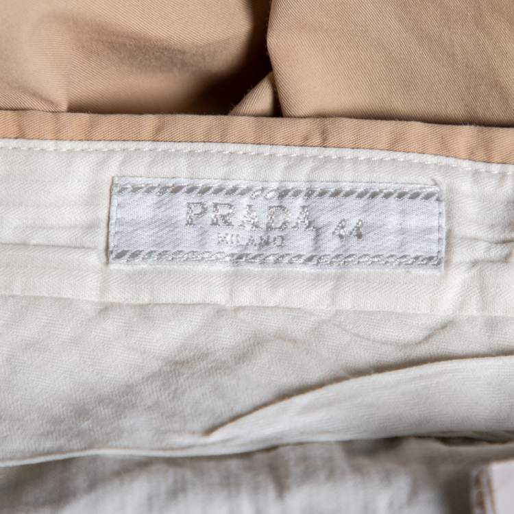 Pre Owned Prada Beige Cotton Chino Pants XS