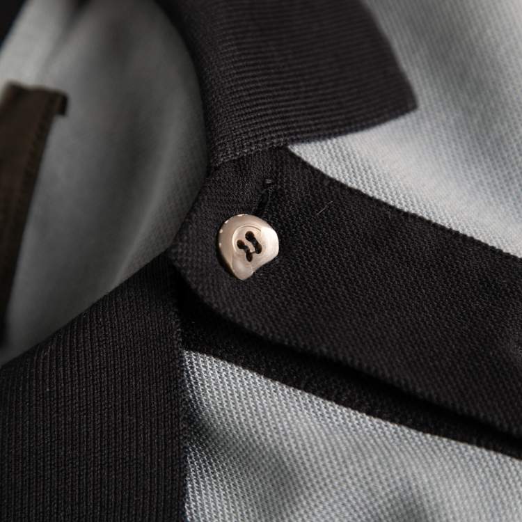 مملوكة مسبقًا Prada Blue Cotton Piqué Short Sleeve Polo T-Shirt L