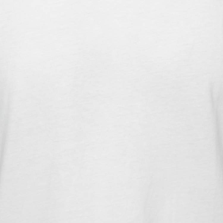 Pre Owned Prada White Cotton Short Sleeve V-Neck T-Shirt XL