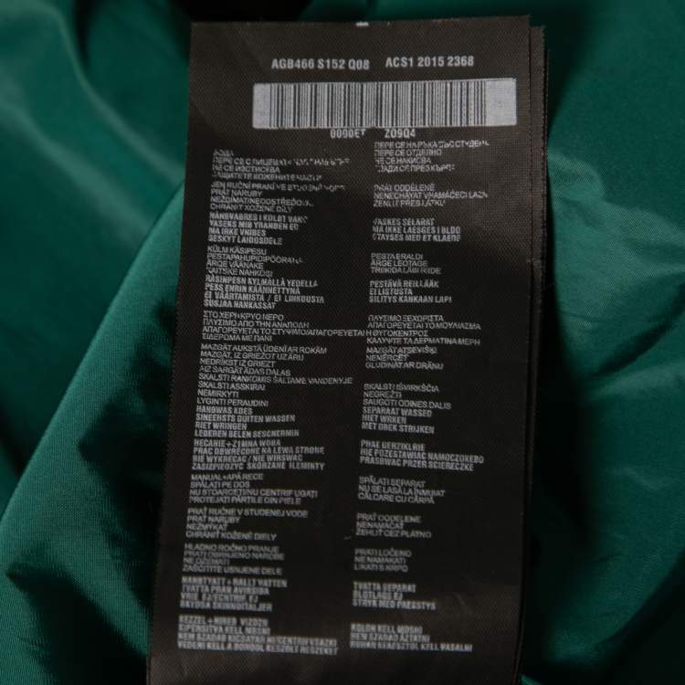 Pre Owned Prada Grey Synthetic Drawstring Detail Hooded Zip Front Jacket XXL