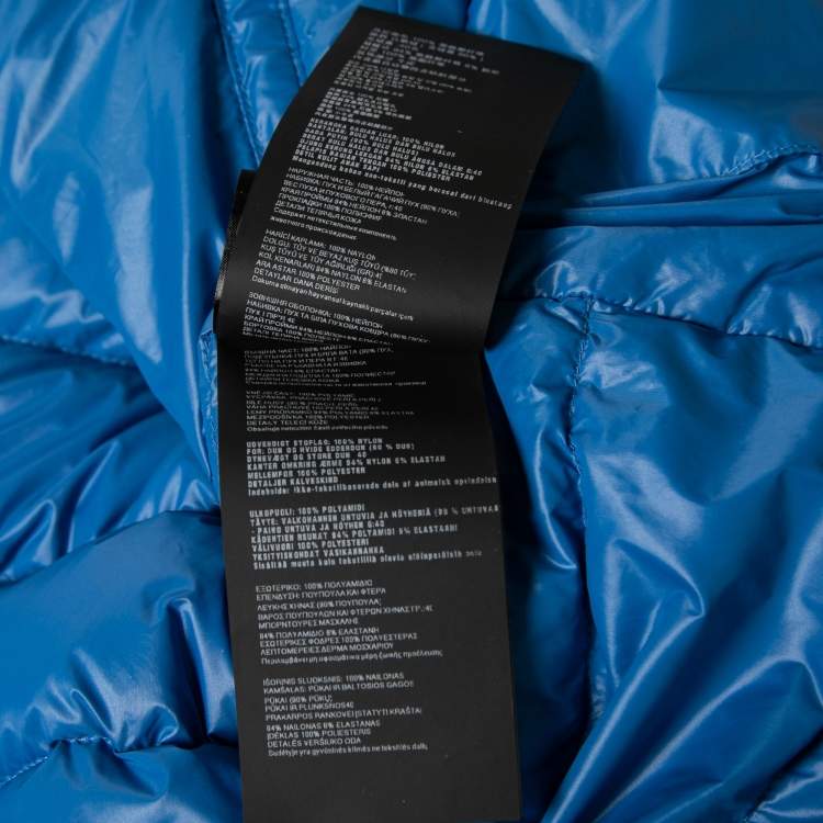 Pre Owned Prada Blue Synthetic Sleeveless Down Jacket 3XL