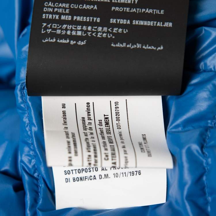 Pre Owned Prada Blue Synthetic Sleeveless Down Jacket 3XL