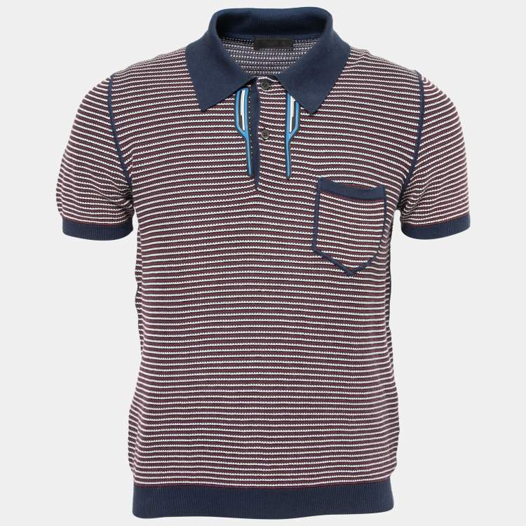 トップス PRADA POLO KNIT Prada Men's Slim Pique Knit Logo Polo - Bergdorf Goodman
