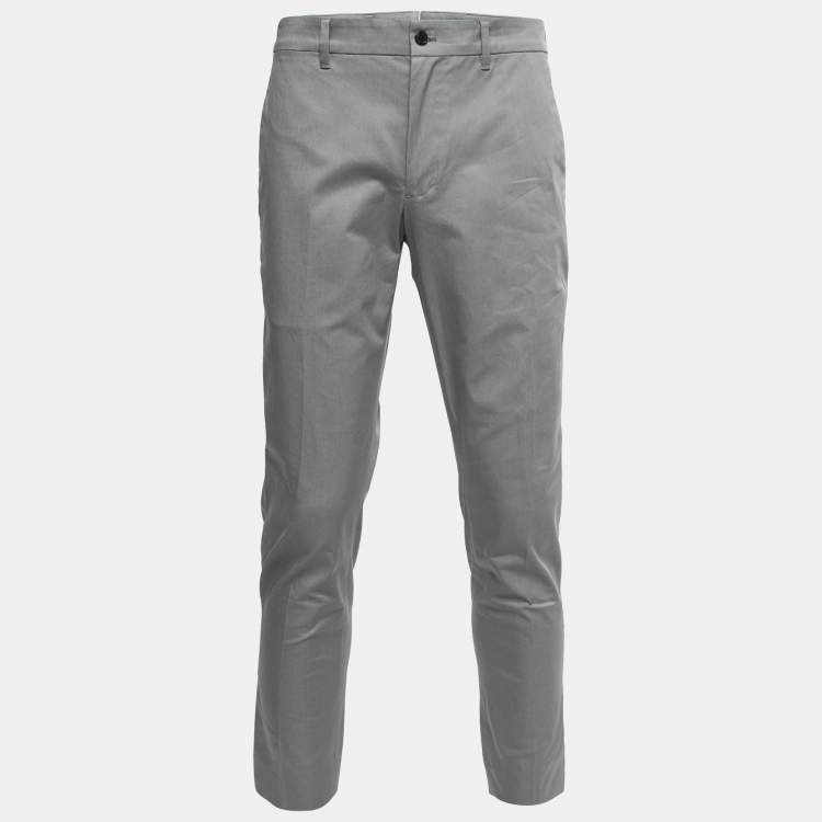 Men's Cotton Flannel Pyjama Trouser in Mid Grey Melange | Sunspel