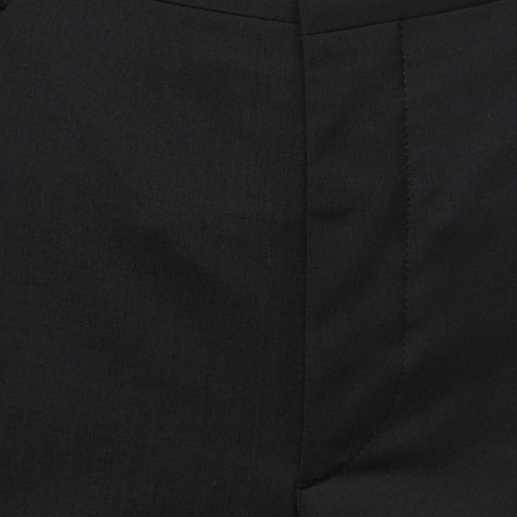 Pre Owned Prada Black Wool Trousers XL