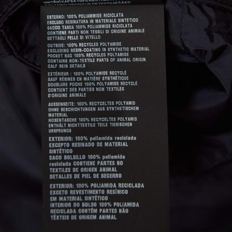 Pre Owned Prada Navy Blue Re-Nylon Bermuda Shorts S