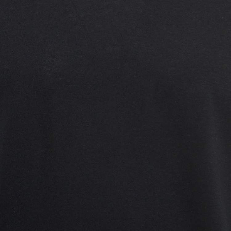 Pre Owned Prada Black Cotton Crew Neck T-Shirt L