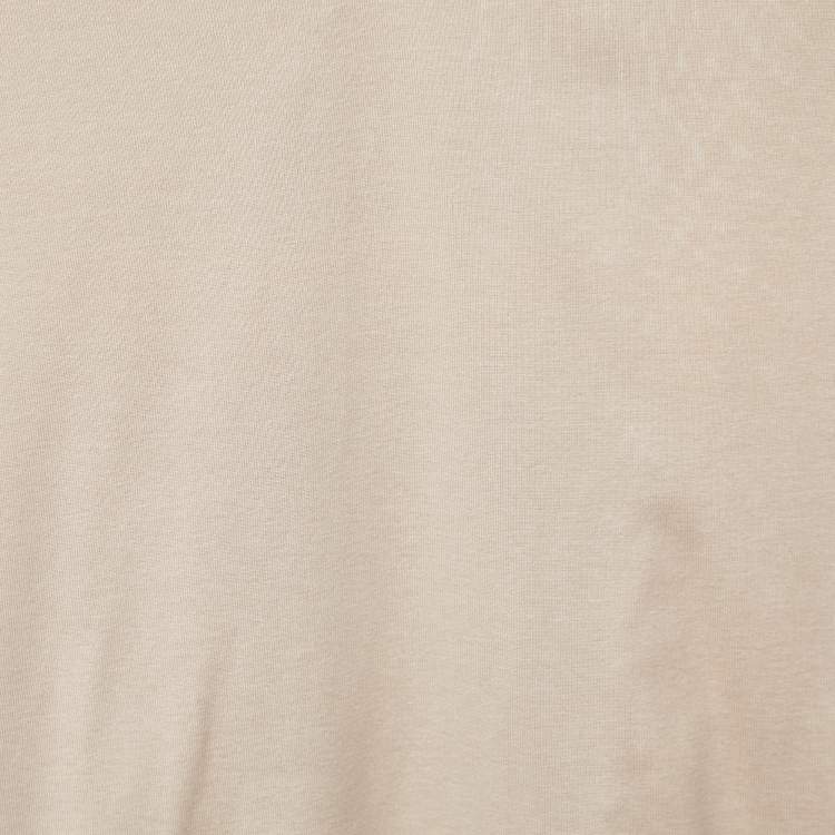 Pre Owned Prada Vintage Beige Cotton Polo T-Shirt M