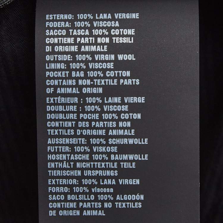 Pre Owned Prada Grey Wool Regular Trousers XS