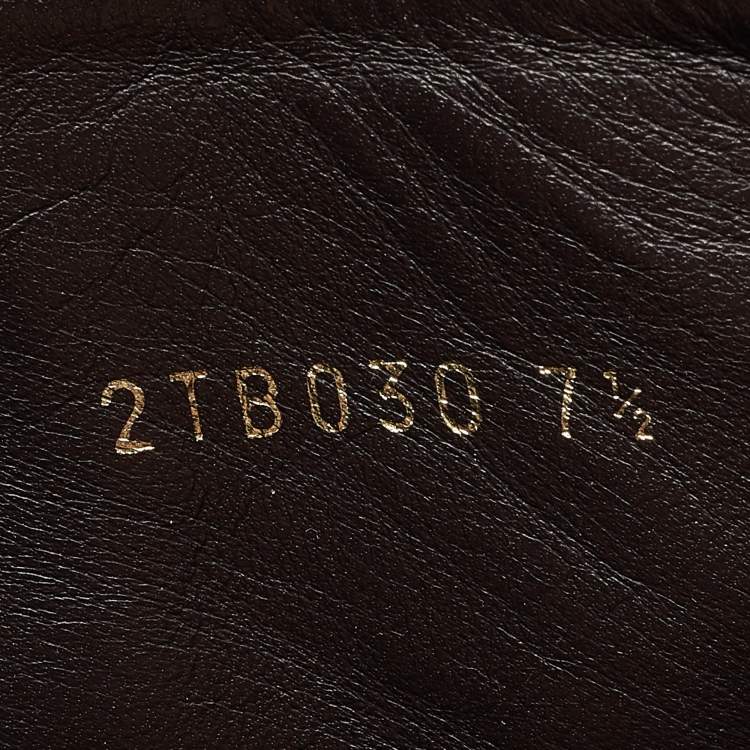 Pre Owned Prada Brown Suede Ankle Boots Size 41.5