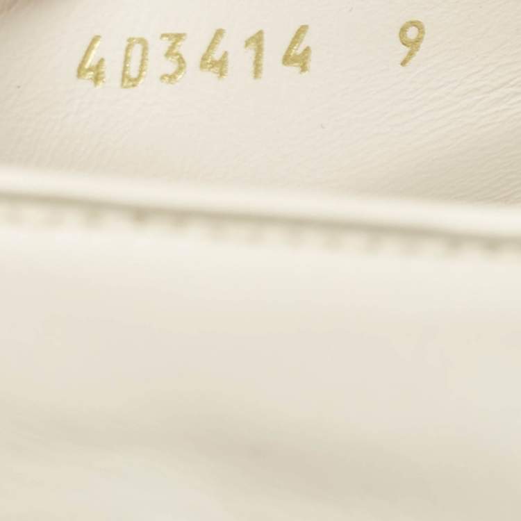 Pre Owned Prada White Leather Saint Tropez Sneakers Size 43
