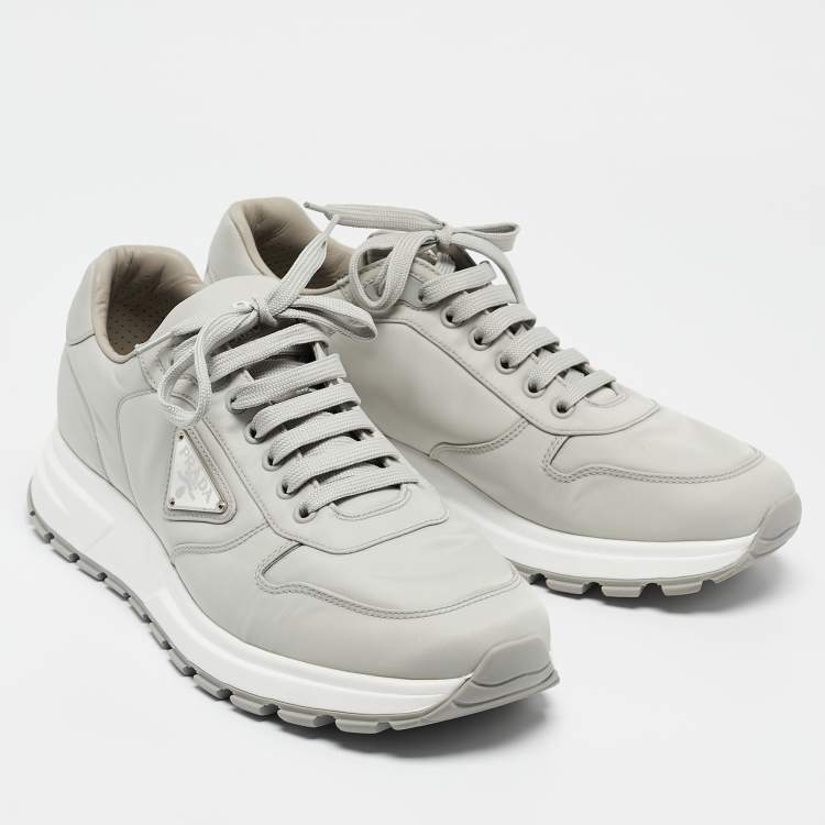 Pre Owned Prada Grey Re-Nylon Prax 01 Sneakers Size 42