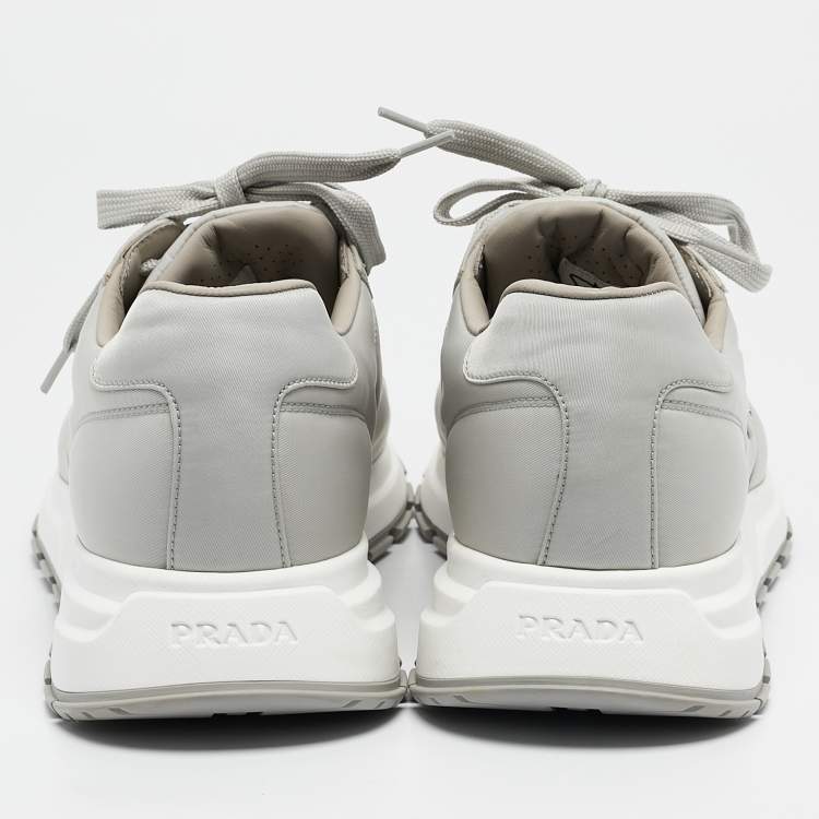 Pre Owned Prada Grey Re-Nylon Prax 01 Sneakers Size 42