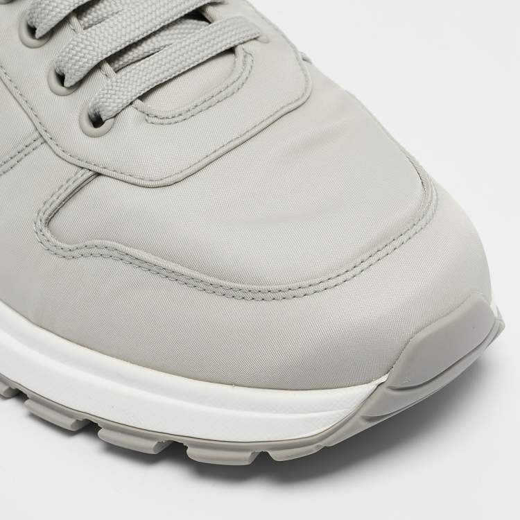 Pre Owned Prada Grey Re-Nylon Prax 01 Sneakers Size 42