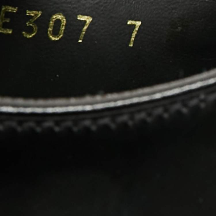 Pre Owned Prada Black Leather Brogues Lace Up Oxford Size 41