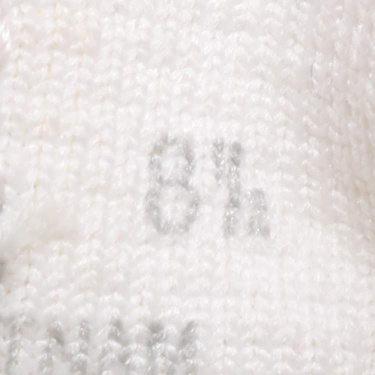 Pre Owned Prada White Knit Fabric Slip On Sneakers Size 42.5