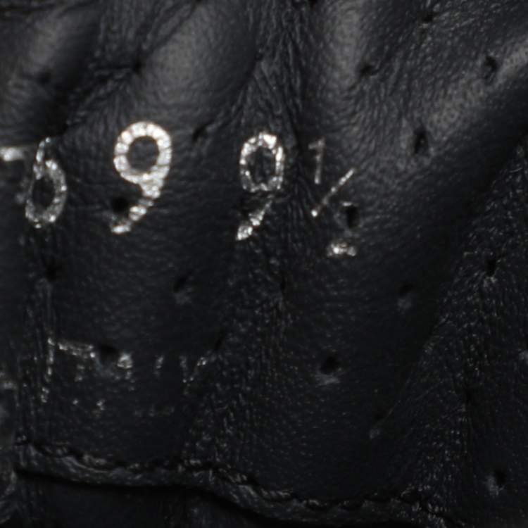 Pre Owned Prada Navy Blue Leather and Nylon Prax 01 Sneakers Size 43.5