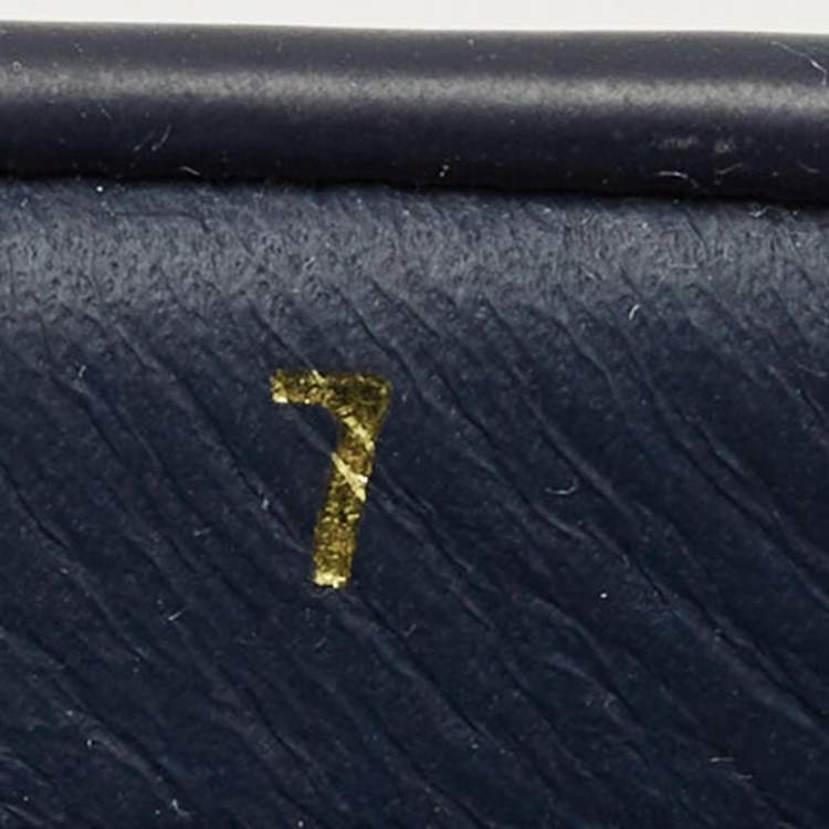 Pre Owned Prada Navy Blue Leather Driver Loafers Size 41