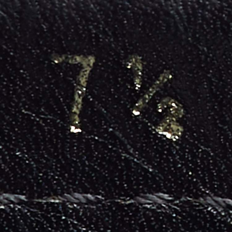 Pre Owned Prada Black Leather Slip On Loafers Size 41.5