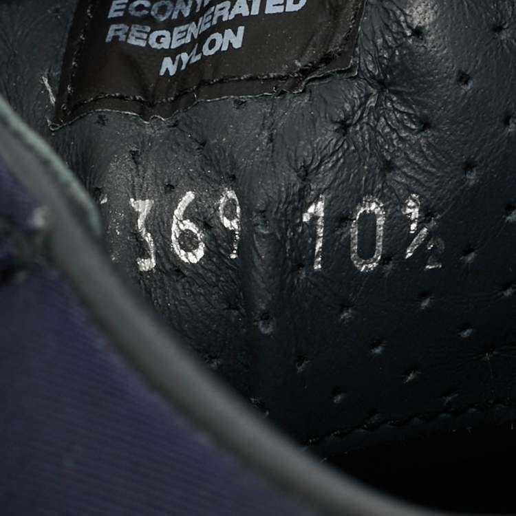 Pre Owned Prada Prax 01 Size 44.5 Navy Blue Nylon Lace Up Sneakers