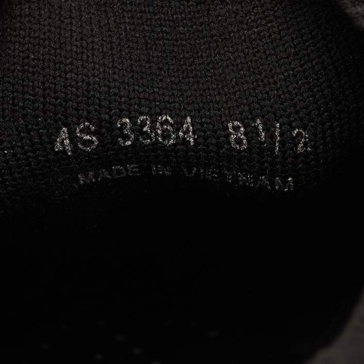 Pre Owned Prada Size 42.5 Black Knit Fabric Slip On Sneakers