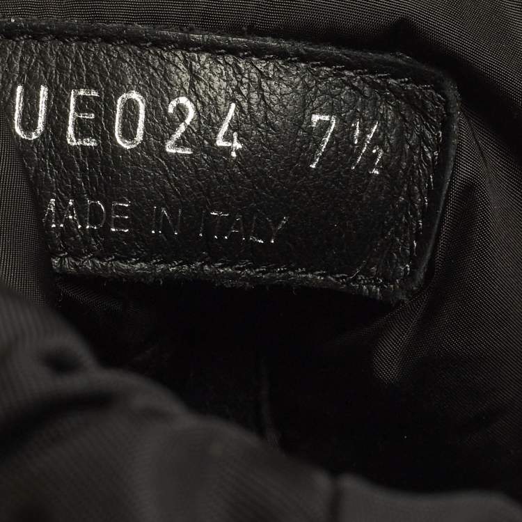 Pre Owned Prada Size 41.5 Black Nylon Snow Boots