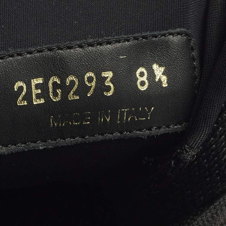 Pre Owned حذاء رياضي برادا كلاودبست ثاندر قماش محبوك رمادي ومطاط مقاس 42.5