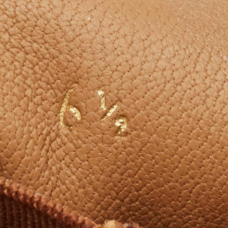 Pre Owned Prada Size 40.5 Brown Leather Logo Slip On Sneakers