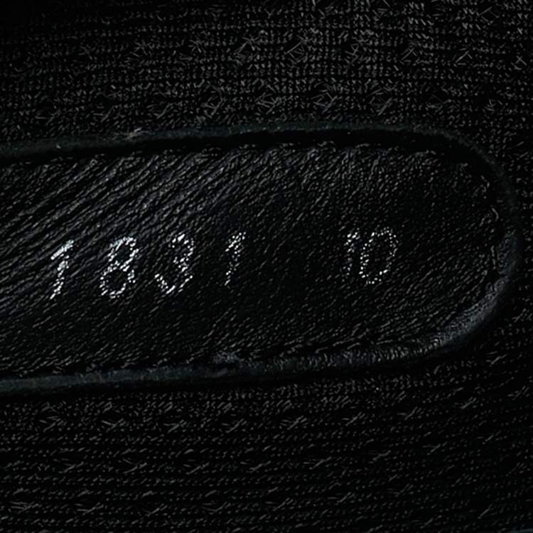 مملوكة مسبقًا Prada Sport Size 44 Black Leather Velcro Low Top Sneakers