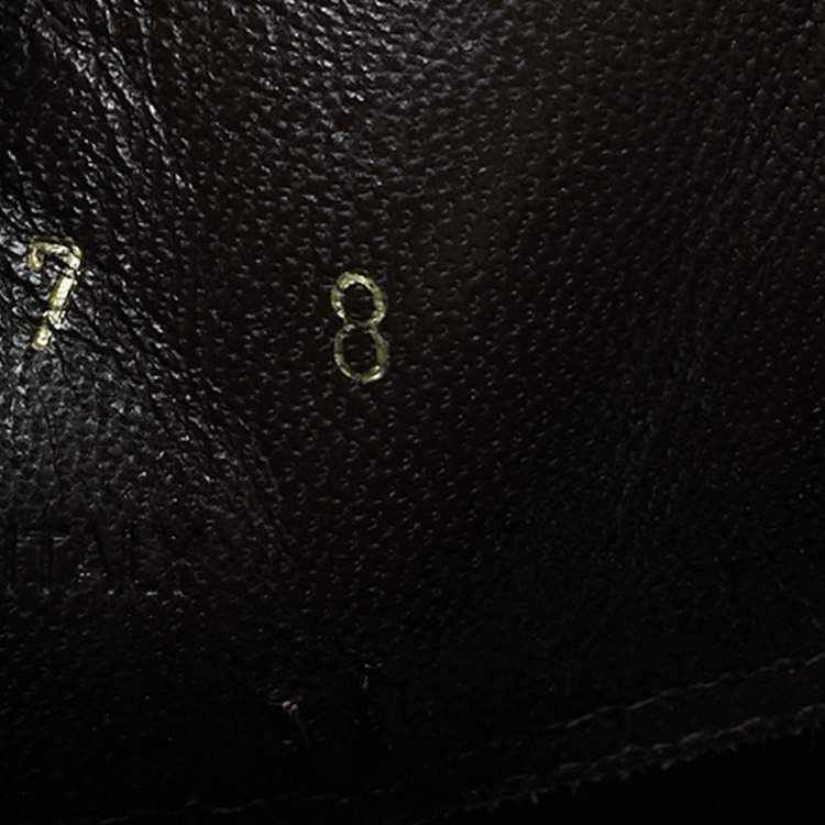 Pre Owned Prada Size 42 Brown Leather Double Strap Flat Sandals