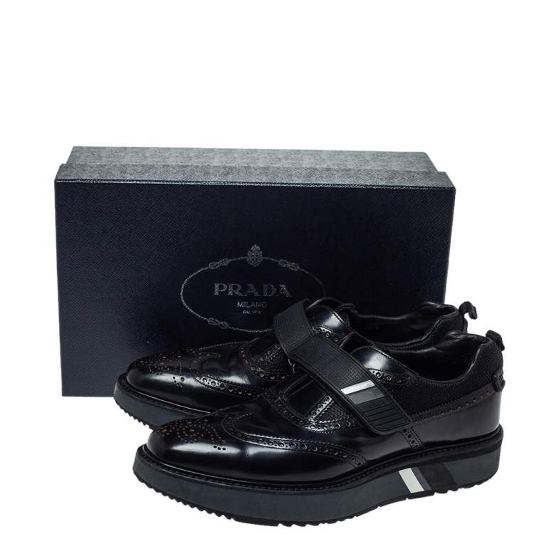prada mens platform brogues