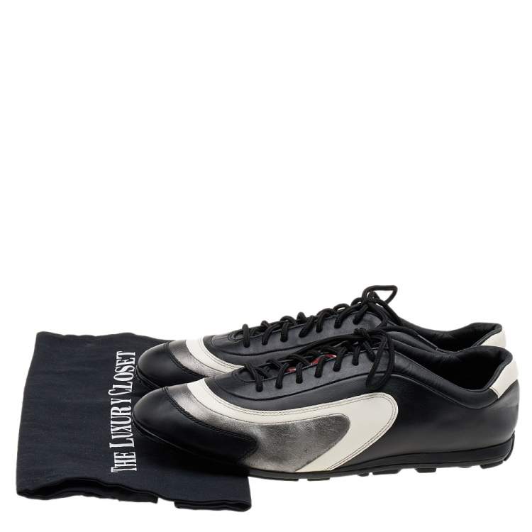 Pre Owned Prada Sport Multicolor Leather Low Top Sneakers Size 42