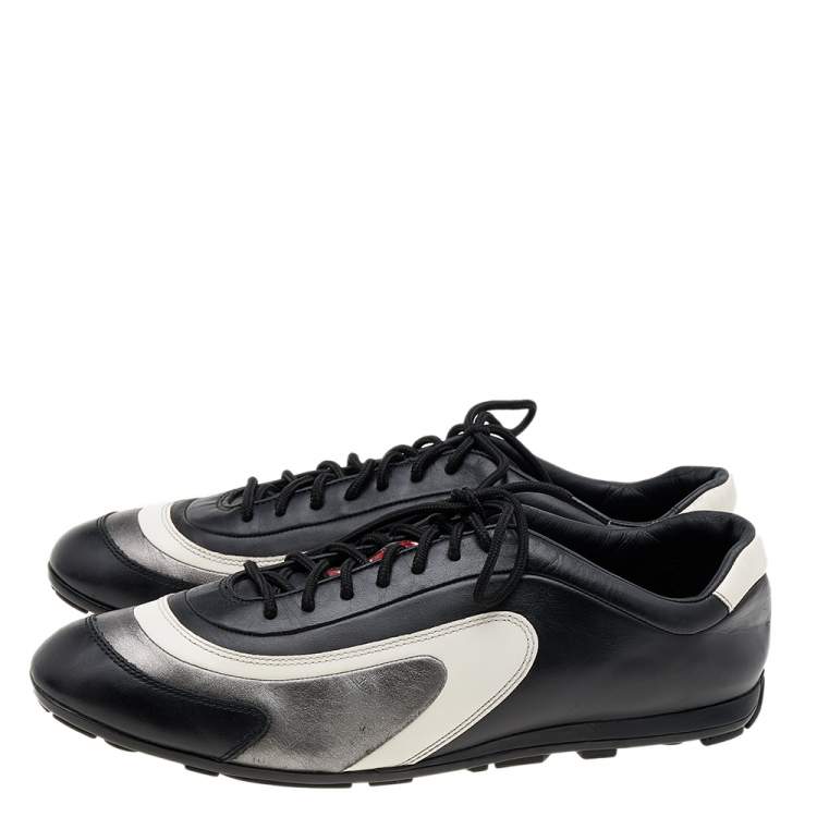 Pre Owned Prada Sport Multicolor Leather Low Top Sneakers Size 42