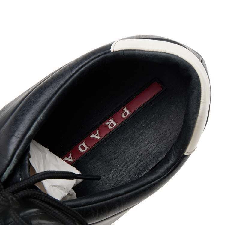 Pre Owned Prada Sport Multicolor Leather Low Top Sneakers Size 42