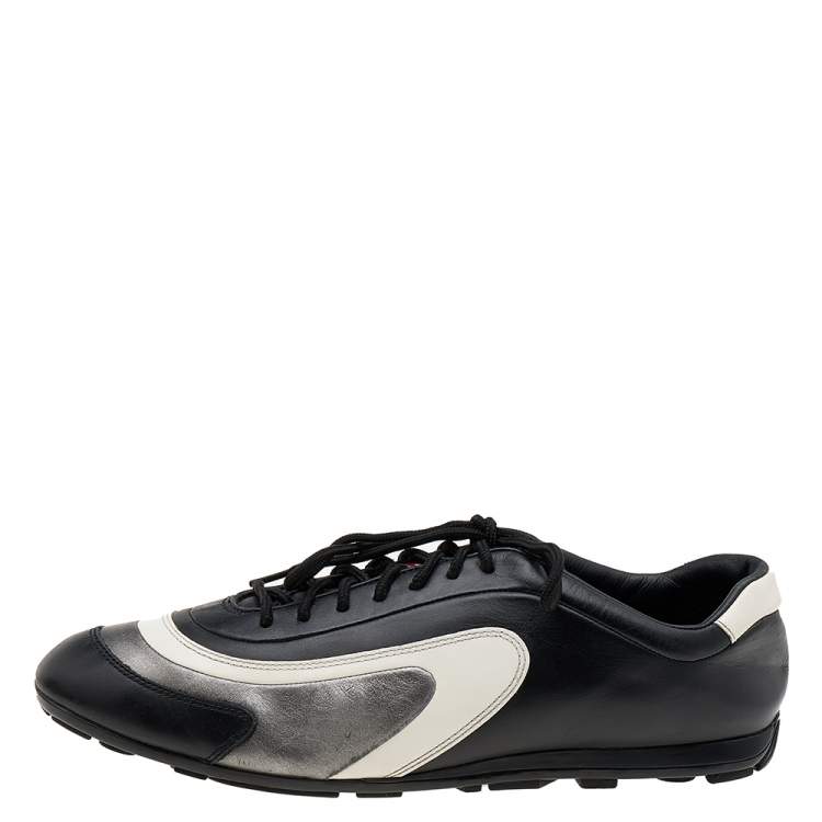 Pre Owned Prada Sport Multicolor Leather Low Top Sneakers Size 42