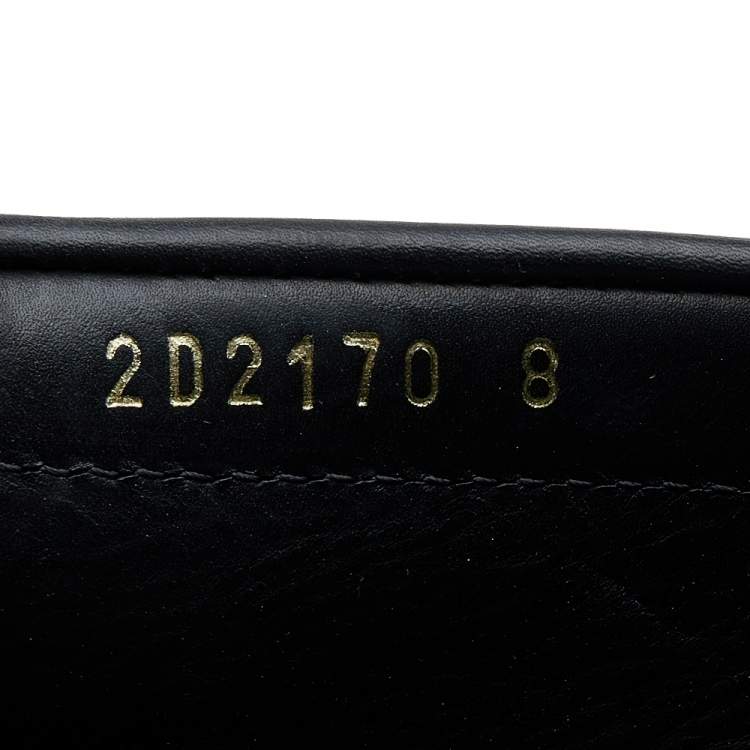 Pre Owned Prada Black Leather Slip On Loafers Size 42