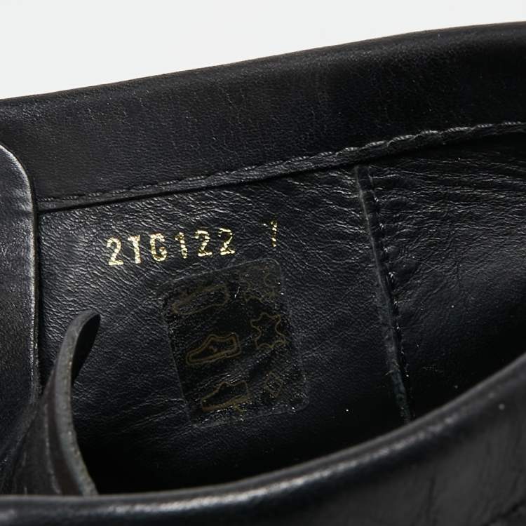 Pre Owned Prada Black Leather Clarks Ankle Boots Size 41