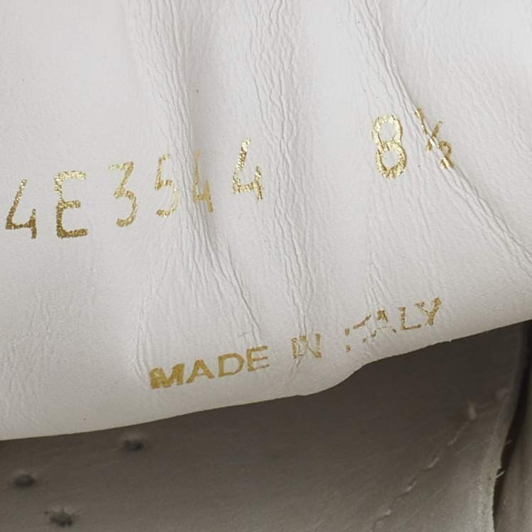 Pre Owned Prada White Leather Avenue Low Top Sneakers Size 42.5