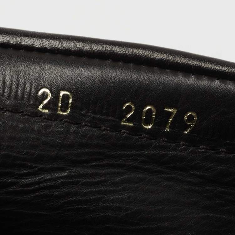 Pre Owned Prada Black Leather Slip On Loafers Size 41.5